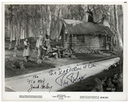 Ray Bolger and Jack Haley Signed 10'' x 8'' ''Wizard of Oz'' Photo